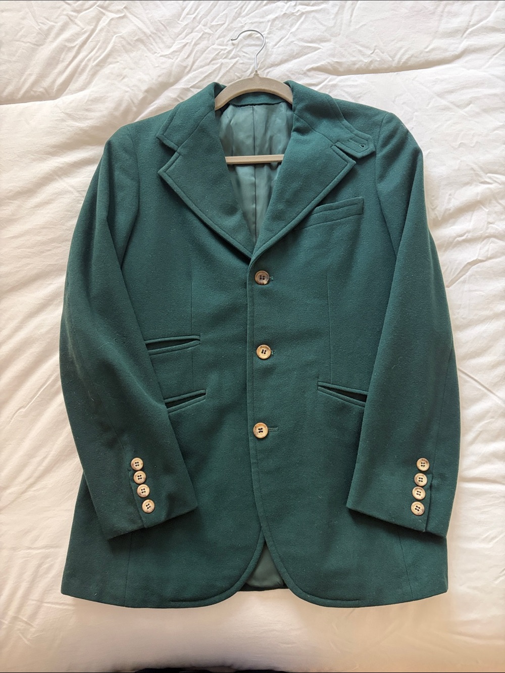 Polo by Ralph Lauren Teal Green Wool Blazer